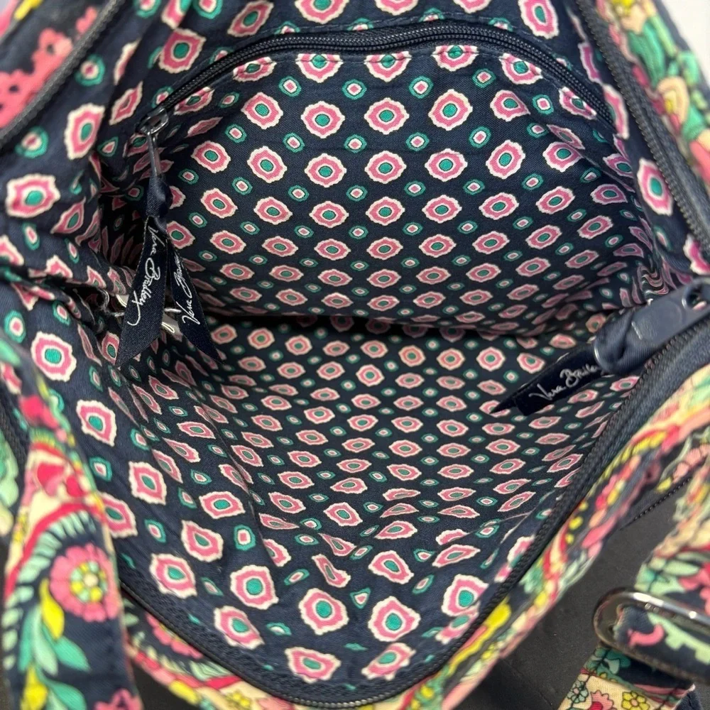 Vera Bradley Floral Paisley Quilted Crossbody Purse Bag